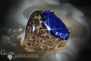 Vintage Ring Sapphire Original Vintage 14K Rose Gold vrc074r